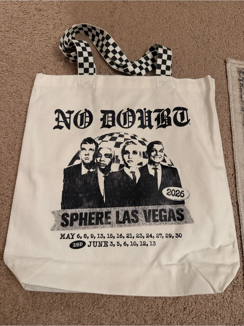 No Doubt Sphere Las Vegas 2026 Tote Bag